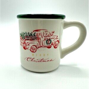 Merry Christmas Truck & Tree Mug